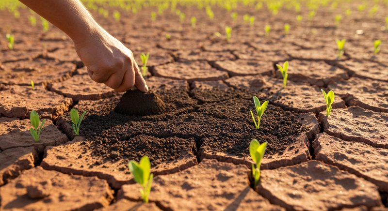 Biochar restoring degraded lands